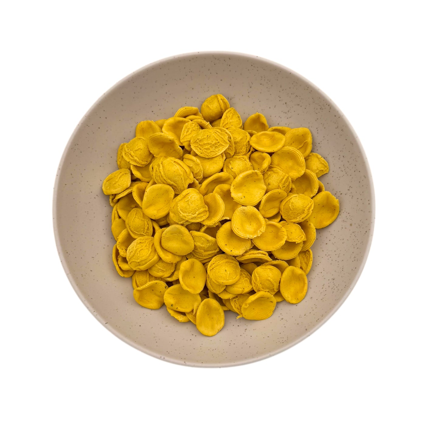 Orecchiette de blat, cúrcuma i pebre ecològic